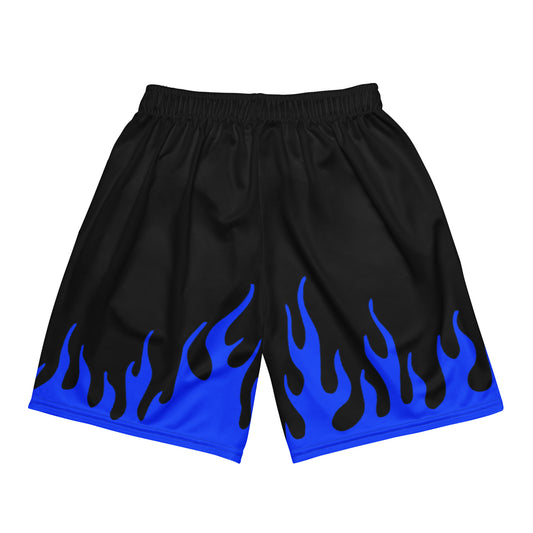 BLUE FLAME MESH SHORTS
