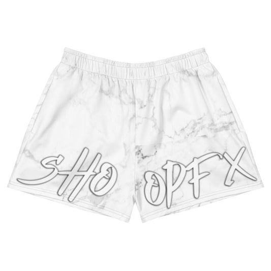 WOMENS WHITE ATHLETIC SHORTS