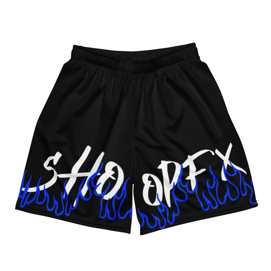 THIN BLUE FLAME MESH SHORTS