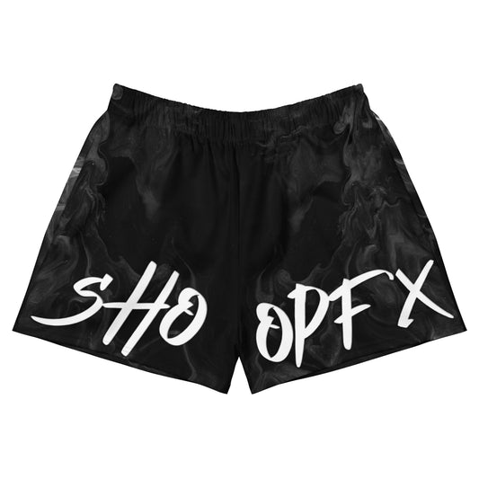 WOMENS BLACKOUT ATHLETIC SHORTS