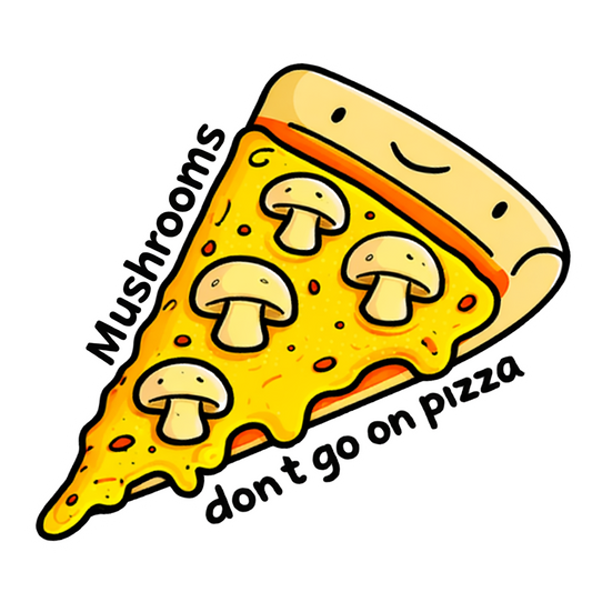 Mushroom Pizza Sticker