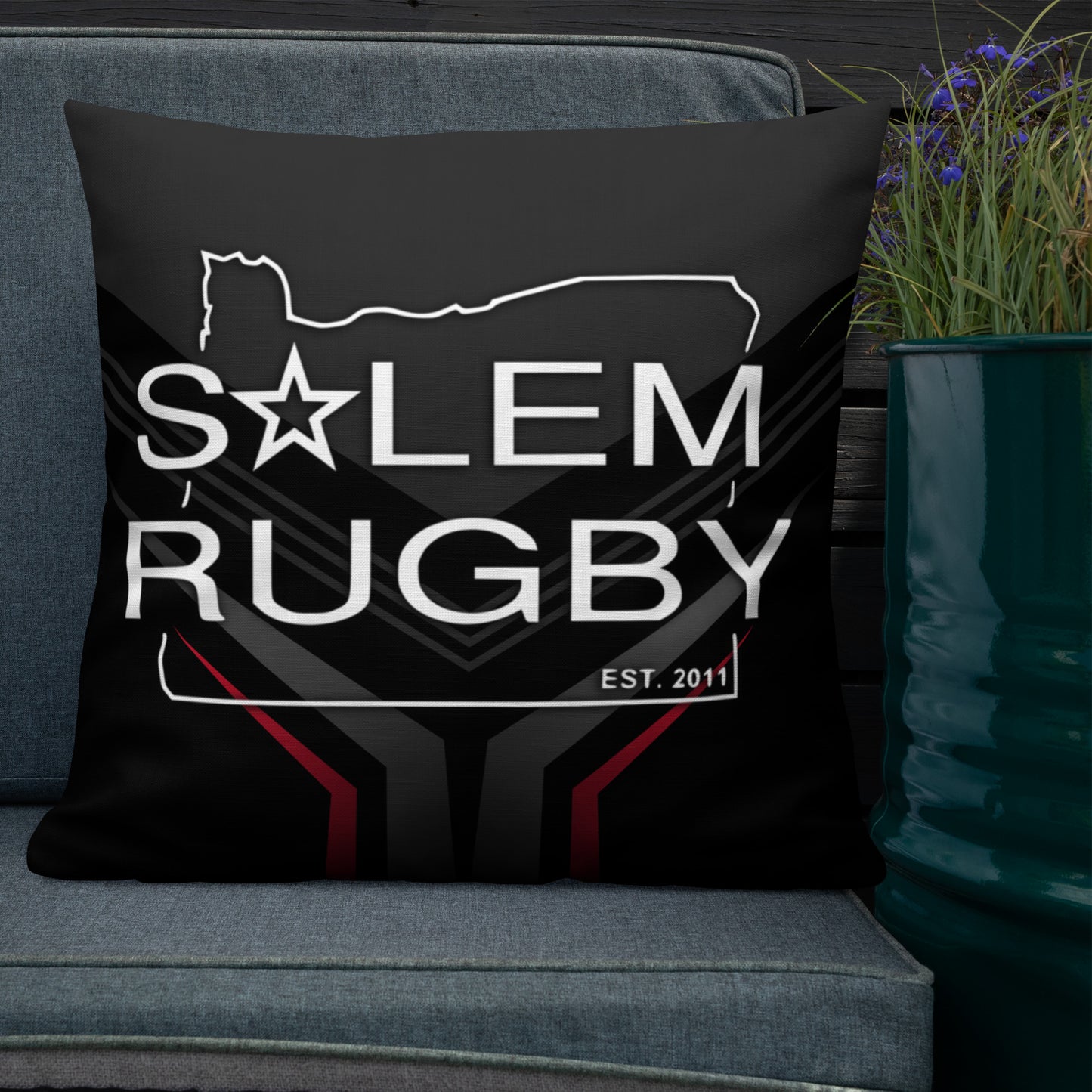 Salem Rugby Pillow