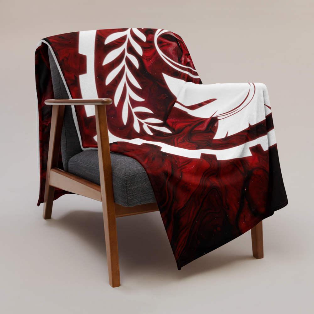 Spartan Throw Blanket (white)